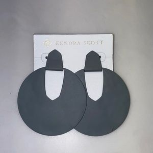Kendra Scott Diane Matte Gray Earrings